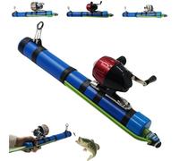 Canna da pesca a catapulta, attrezzi portatili per la pesca con esche artificiali, attrezzi professionali per la pesca con esche artificiali (Red)