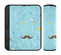 Canna da Pesca Baffi Cartone Animato Papà Blu 2 Pack auto Tracolla Pad Più Comfort Guida per la maggior parte delle auto accessori para carro