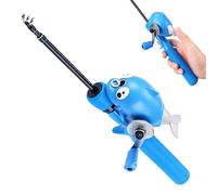 Canna Da Pesca Bambini Telescopica Portatile Delfino Con Mulinello