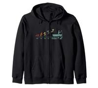 Canna da Pesca Barca da Pesca Kayak Fishing Vintage Pesca Felpa con Cappuccio