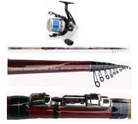 canna da pesca bolognese spigola orata mare metri 8 con mulinello combo kit