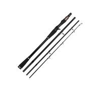 canna da pesca Canna da pesca con esche artificiali a 4 sezioni H Power in fibra di carbonio, peso dell'esca 14-35 g canna da pesca(1.8m)