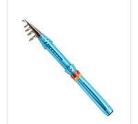 Canna da Pesca,Canna da Pesca Telescopica Il Mini palo telescopico può Essere utilizzato in Una varietà di posti a 1,5 m - 3,6 Corti e Forti(Blue,2.7 m)