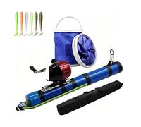 Canna da pesca catapulta, 2026 nuova canna da pesca compatta con mulinello a fionda, a mosca portatile, esche da pesca d'acqua dolce e salata for pescatori all'aperto(Standard)