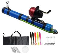 Canna Da Pesca Catapulta + Kit Mulinello Canna Da Pesca A Mosca Professionale Mulinello A Fionda Compatta Mosca Portatile(Standard)