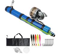 Canna Da Pesca Catapulta + Kit Mulinello Canna Da Pesca A Mosca Professionale Mulinello A Fionda Compatta Mosca Portatile(Advanced)