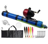 Canna Da Pesca Catapulta + Kit Mulinello, Canna Da Pesca A Mosca Professionale Mulinello Da Fionda Compatto A Mosca Portatile(Standard)