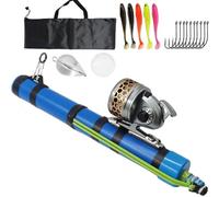 Canna Da Pesca Catapulta + Kit Mulinello, Canna Da Pesca A Mosca Professionale Mulinello Da Pesca A Fionda Compatto Canna Da Pesca A Mosca Portatile for Acqua Dolce E Salata(Advanced)