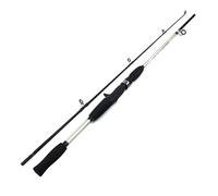 Canna da pesca con esca in carbonio a 2 sezioni, canna da spinning, canna da casting, 1,5 m/1,8 m, peso 3-21 g per la pesca, i viaggi(White Cast Rod,1.8 m)