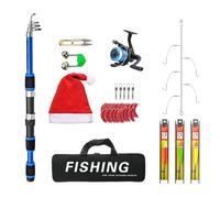 Canna da pesca con esche | Pesca alla linea in mare all'aperto,Combinazione canna e mulinello per Natale | per ragazzi, padre, amici, uomini, lago, ruscello, fiume, stagno, serbatoio