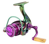 Canna da Pesca Con Mulinetto, Duraturo Metallo Spinning Reel 9 + 1BB, Manico Sinistro/Destro Intercambiabile - Alta Velocità, Resistenza All'usura, Facile Regolazione (FORZA MASTER2000)