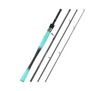 Canna da pesca da fiume Canna da pesca da 1,8 m canna da pesca blu in fibra di carbonio 4 sezioni Canna da pesca portatile Canna da pesca alla carpa Canna da pesca a galleggiante