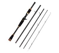 Canna da pesca da viaggio portatile per il viaggio | Canna da pesca leggera da casting portatile, 2,1 m, alta sensibilità, canna da pesca rimovibile per trote, pesce persico, lucioperca e pfe