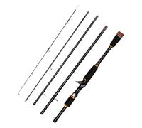 Canna da pesca da viaggio portatile per il viaggio | Casting Rod Spin Rod - Canna da pesca da viaggio ad alta sensibilità, 2,1 m, per acqua dolce e salata, trota, persico, lucioperca