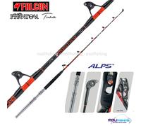 CANNA DA PESCA DRIFTING TONNO FALCON BLACK PHANTOM TUNA 50LBS CARRUCOLATA ALPS