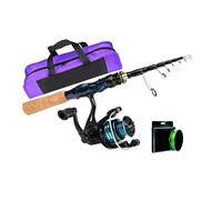 Canna da Pesca e Mulinello per Combo Design Telescopico per Mare Surf Pier Pesca