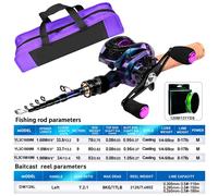 Canna da Pesca e Mulinello per Combo Design Telescopico per Mare Surf Pier Pesca