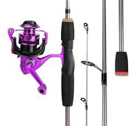 Canna da Pesca Fibra di Carbonio Canna da pesca combinata 1,66 m a 5 sezioni e mulinello spinning Retio .2: for set d'acqua dolce in acqua di mare per Pesca Mare Fiume