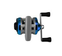 Canna da Pesca Fissa Telescopica Pesca sul ghiaccio Piccolo attrezzo portatile Uso apto para la pesca Con ruota da con lenza(65cm rod,Blue)