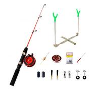 Canna da Pesca Ghiaccio, color to 1, 1 m | composito - metallo, plastica | schiuma, azione morbida - kit completo, porta canna, galleggiante, lenza, per lago, per fiume
