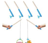 Canna da Pesca Giocattolo per Bambini 6 Pezzi, 6 Bastoncini Magnetici | di Pesca con Canna per Bimbi per Maschi, Femmine, Asilo, Scuola 'Infanzia, Interno, Esterno, Piscina