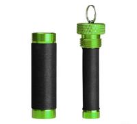 Canna da pesca in alluminio progettata per un efficace recupero della lenza dopo gli strappi con integrità strutturale che limita il trasferimento improvviso alle mani (verde)