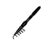Canna da Pesca in Carbonio Leggera 1.8m per Viaggi | Design per ultra compatto, si chiude in 35cm, ideale per trekking, zaino, viaggio leggero, per facile stivaggio
