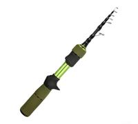 Canna da pesca in carbonio per pesca a torrente, per pesca alla trota e spigola, con capacità di lancio di precisione e rilevamento del morso migliorato (1,8 m verde)