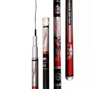 Canna da pesca in carbonio telescopica super resistente ultraleggera, canna da pesca manuale da viaggio 3,6 m 4,5 m 4,8 m 5,4 m 5,7 m 6,3 m 7,2 m 8,1 m per fiumi, laghi, bacini idrici e torrenti