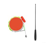Canna da pesca luminosa per gamberetti, luce rossa e verde, sensore automatico di profondità, in fibra di carbonio, per bambini, 1,5 m (2,7 + linea 2,7 metri)