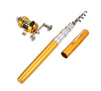 Canna da pesca Mulinello Combo Kit Telescopico Portatile Tasca Penna Da Pesca Accessori In Lega