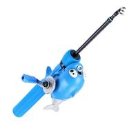 Canna da pesca per bambini 1,2 m - Asta telescopica per delfini con mulinello chiuso, anelli guida in ceramica, impugnatura antiscivolo, set da pesca portatile per ragazzi e ragazze, giovani principia