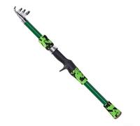 Canna da pesca per bambini con funzione telescopica, set completo con mulinello per una grande esperienza di pesca (blu (verde (set di 2)