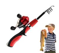 Canna da pesca per bambini, giocattolo con attrezzature antiscivolo, canna da pesca retrattile, per bambini, ragazze, principianti, Pasqua, compleanno, festa dei bambini, Natale,