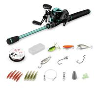 Canna da Pesca per Esche Telescopica | Struttura in carbonio, Combo Canna , Pesca d barca, Per Amanti Pesca