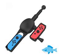 Canna da pesca per Nintendo Switch & Switch OLED, ZKKEIIE Kit di gioco da pesca compatibile con Nintendo Switch Legendary Fishing, The Strike Championship Edition Gadgets per feste in famiglia