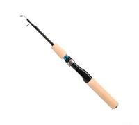 Canna da pesca per zattera in carbonio, leggera e resistente, punta rinforzata con mulinello rinforzato, impugnatura in EVA antiscivolo, con anelli in metallo che dissipa il calore (90 cm)