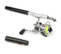 Canna da pesca pieghevole tascabile con mulinello combo mini penna kit canna da pesca telescopica canna da pesca mulinello da spinning kit combinato