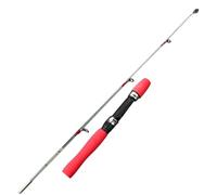 Canna Da Pesca Portatile 60/80/100CM Canna da pesca ultraleggera Carp Feeder In fibra di vetro Mini canna da viaggio Base con ruota Canna da pesca nel ghiaccio(100cm)
