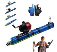 Canna da Pesca Portatile con catapulta, Canna da Pesca Professionale con Fionda, Strumenti per la Pesca con Mulinello Esca, Attrezzatura per Pesci d'Acqua Dolce e salata, per Viaggi di Pesca Standard