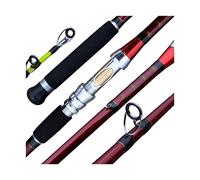 Canna da pesca portatile da viaggio, 1,8-2,7 m Barca Jigging traina Canna da pesca per Big Game Canna da pesca Pole Tackle Tools (Dimensioni: 2,1 m) ()