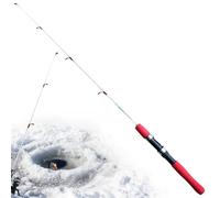 Canna da pesca su ghiaccio, canna da pesca - Kit di canna da pesca per canna da pesca a innesco, ultra corta e pratica, manico in EVA antiscivolo per amanti della pesca, festa del papà