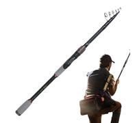 Canna da pesca telescopica,Canna da pesca retrattile | Canna da pesca estensibile per esterni - Canna da pesca da viaggio in carbonio leggero per pescatori all'aperto per catturare pesci grossi