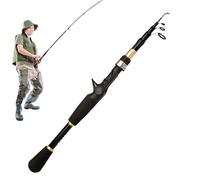 Canna da pesca telescopica, canna da pesca telescopica | Canna da pesca da pesca | Canna da pesca portatile da lancio lontano, canna da pesca telescopica a lungo raggio, canna da pesca da viaggio