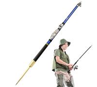 Canna da pesca telescopica, canna da pesca telescopica | Canna da pesca pesca pesce gatto con multi manubrio - Canna da pesca telescopica leggera per la pesca nel laghetto