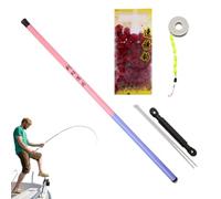 Canna da pesca telescopica - Canna da pesca ultracorta per torrente | Canna antiscivolo per Surf Camping Spiaggia Kayak Lago Fiume Escursionismo Pesca A Mosca Barca Bordo