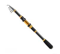 Canna da pesca telescopica con lunghezza da 1 8 m a 3 0 m, rinforzata in metallo per la pesca in mare, progettata per prevenire il distacco e fornire un lancio affidabile (2,1 m)