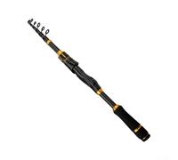 Canna da pesca telescopica in carbonio da 1, 8 a 2, 4 m, design leggero con supporto del peso di 2 kg, per viaggi di pesca all'aperto (1,8)