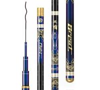 Canna da pesca telescopica in carbonio ultraleggera, estremamente robusta, resistente alla rottura, ideale per fiumi, laghi e bacini artificiali(3.0m)