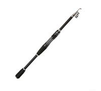 Canna da pesca telescopica, lunghezza compatta di 53 cm quando chiusa, disponibile in 1 8 m, 2 1 m, 2 4 m di lunghezza per diverse esigenze di pesca (2,1 m _ manico dritto)